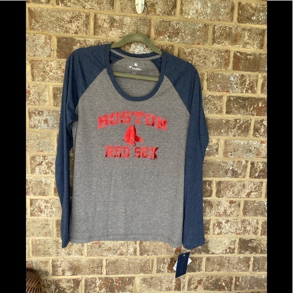 Fanatics Boston Red Sox Baseball Tee long sleeve New With Tags NWT